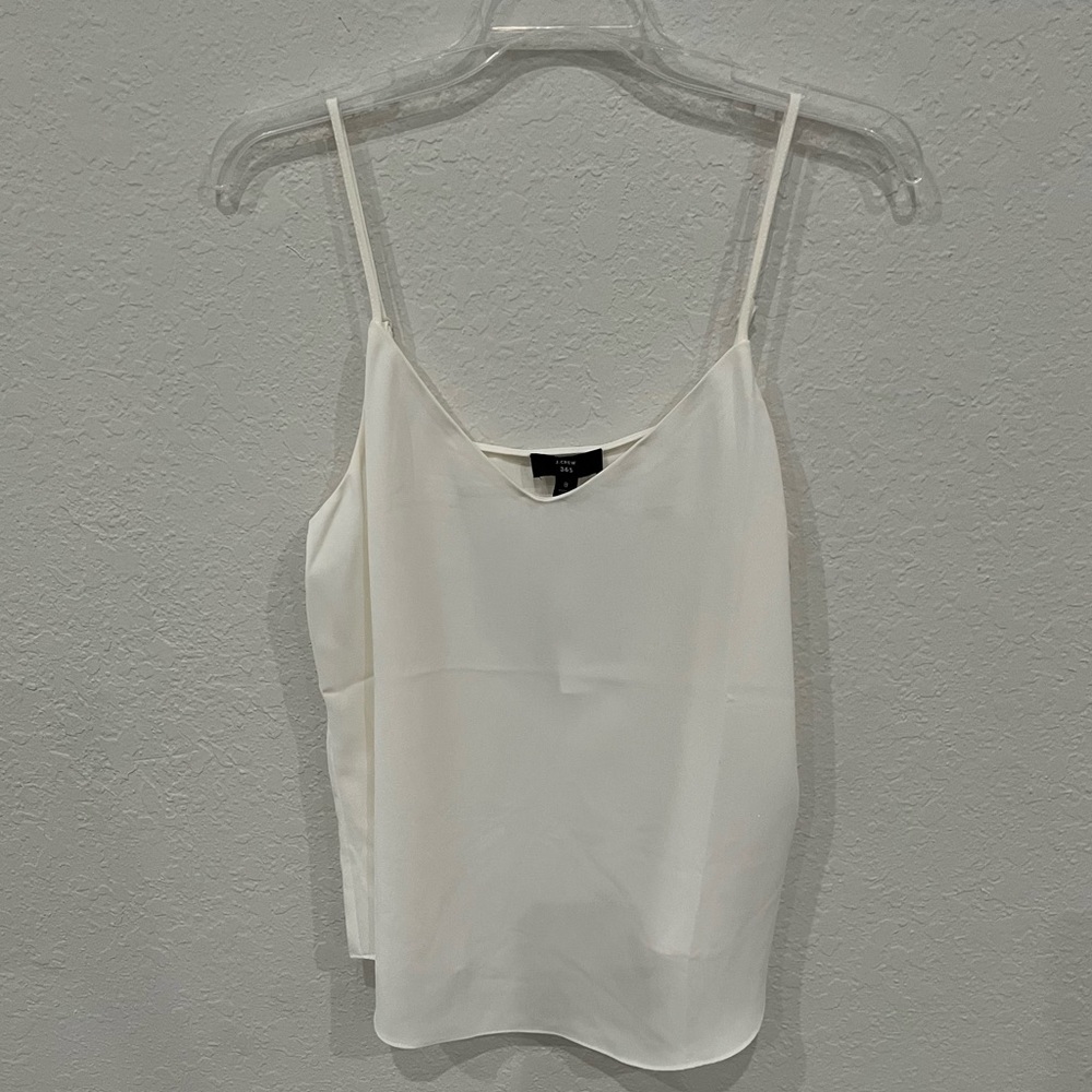 NWT J Crew White Camisole Silk Tank Top